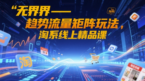 无界-趋势流量矩阵玩法,淘系线上精品课-亮剑学堂
