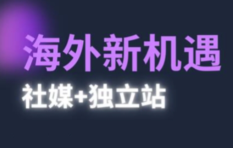 2025出海新机遇(社媒+独立站),海外新机遇,实现独立站的高效运营与出海-亮剑学堂