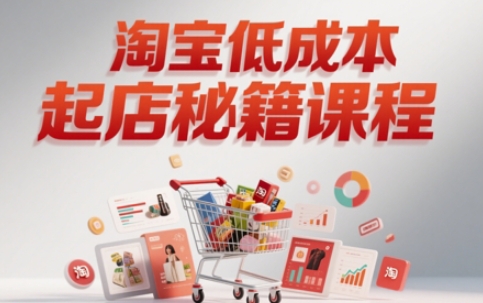 淘宝低成本起店系统课,助你快速起店,实现弯道超车-亮剑学堂