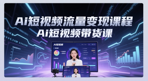 Ai短视频流量变现课程,Ai短视频带货课-亮剑学堂
