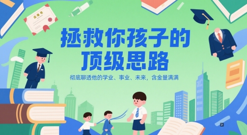 付费文章:拯救你孩子的顶级思路,彻底聊透他的学业、事业、未来,含金量满满-亮剑学堂