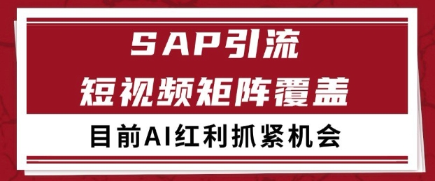 小红书某音sap赛道引流获客 自热矩阵日引200+-亮剑学堂