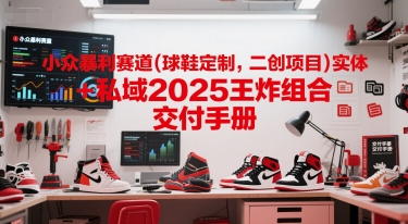 小众暴利赛道(球鞋定制,二创项目)实体+私域2025王炸组合  交付手册-亮剑学堂