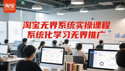淘宝无界系统实操课程,系统化学习无界推广-极光库