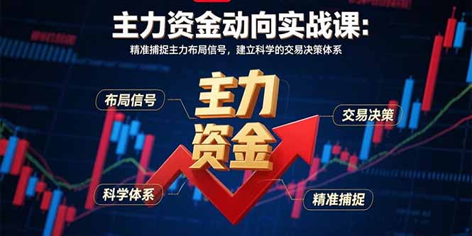主力资金动向实战课-8月:精准捕捉主力布局信号,建立科学的交易决策体系-亮剑学堂