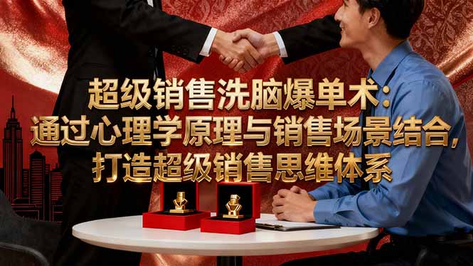 超级销售洗脑爆单术:通过心理学原理与销售场景结合,打造超级销售思维体系-极光库