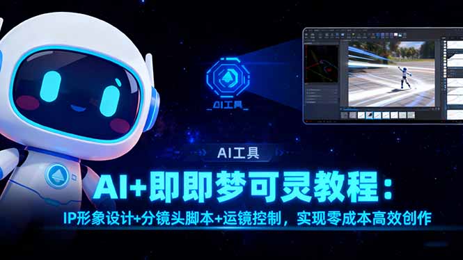 AI+即梦可灵教程:IP形象设计+分镜头脚本+运镜控制,实现零成本高效创作-亮剑学堂