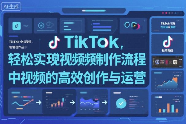 TikTok中视频制做流程,轻松实现Tk中视频的高效创作与运营-爱尚学堂