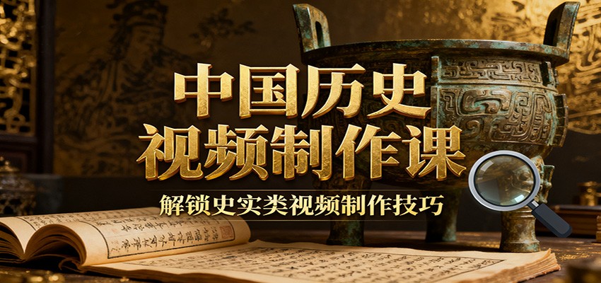 中国历史视频制作课:疆域地图集+参考文案+练习素材,解锁史实类视频制作技巧-亮剑学堂