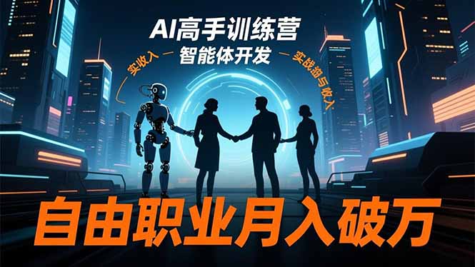 AI高手训练营3.0,ChatGPT,Midjourney,智能体开发,自由职业月入破万-亮剑学堂