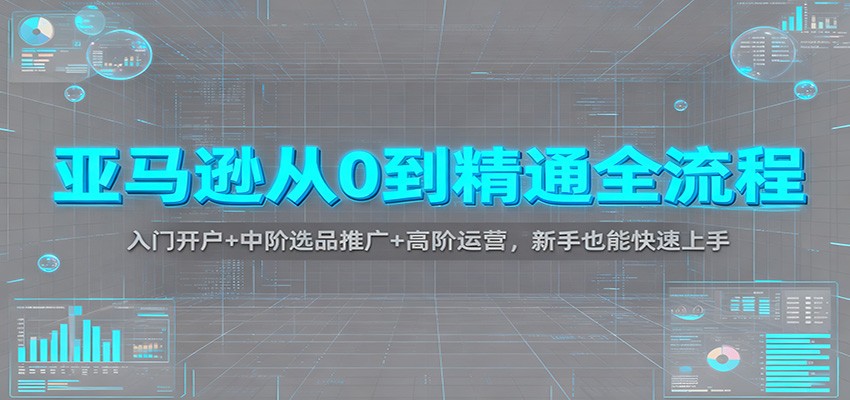 亚马逊从0到精通全流程:入门开户+中阶选品推广+高阶运营,新手也能快速上手-极光库