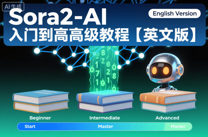 Sora2-AI入门到高级教程【英文版】-亮剑学堂
