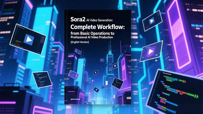 Sora2 AI视频生成的系统教程(英文版):从基础操作到专业级AI视频制作的完整工作流-极光库