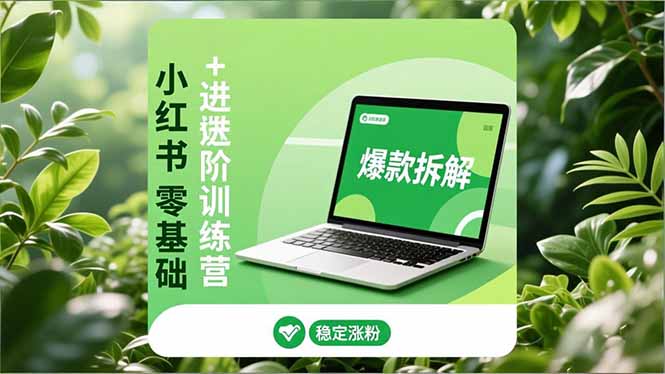 小红书零基础+高阶训练营:安全养号、爆款拆解、长效运营,实现稳定涨粉与变现-亮剑学堂
