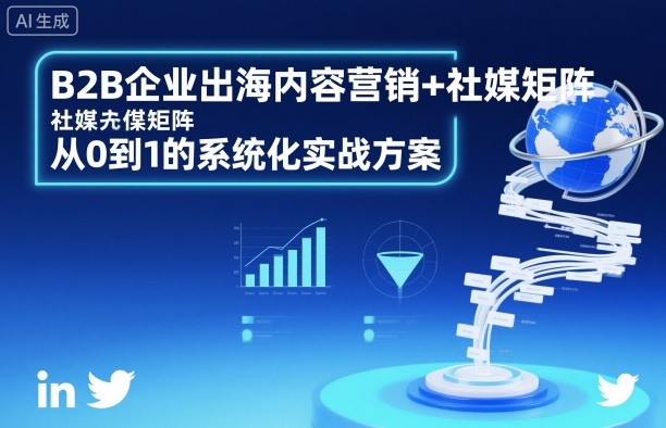 B2B企业出海内容营销+社媒矩阵，从0到1的系统化实战方案-极光库