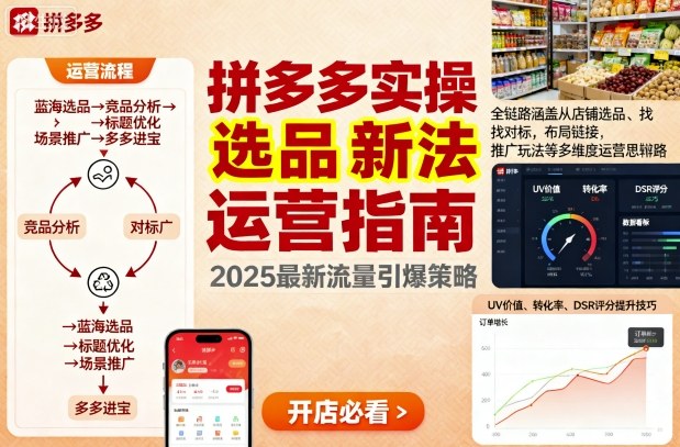 王校长9月12拼多多实操新玩法,全链路涵盖从店铺选品、找对标,布局链接,推广玩法等多维度运营思路(更新)-极光库