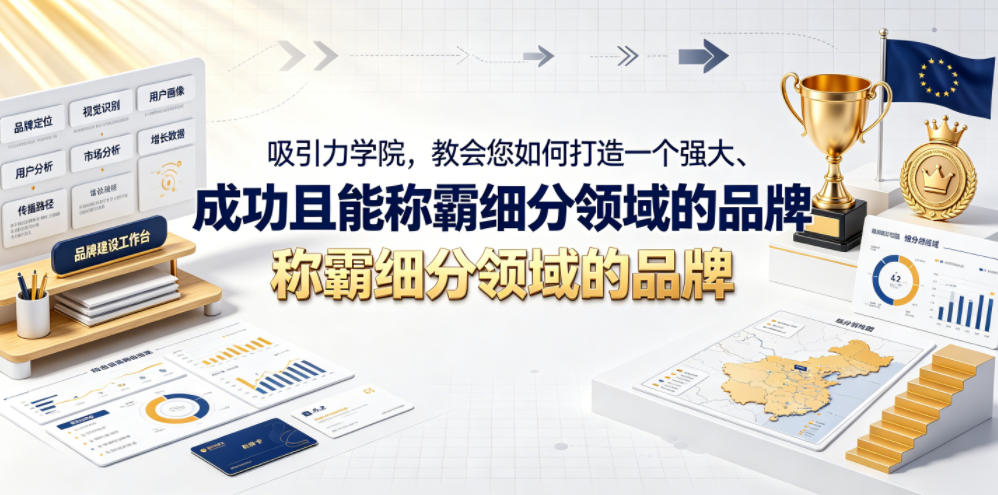 吸引力学院，教会您如何打造一个强大、成功且能称霸细分领域的品牌！【原创双语字幕】-极光库