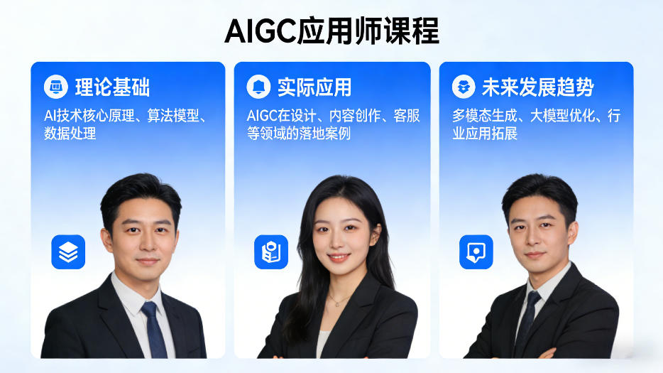 AIGC应用师课程，覆盖了AI技术的理论基础、实际应用、以及未来发展趋势(更新)-极光库