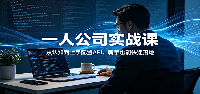 一人公司实战课：从认知到上手配置API，新手也能快速落地-极光库