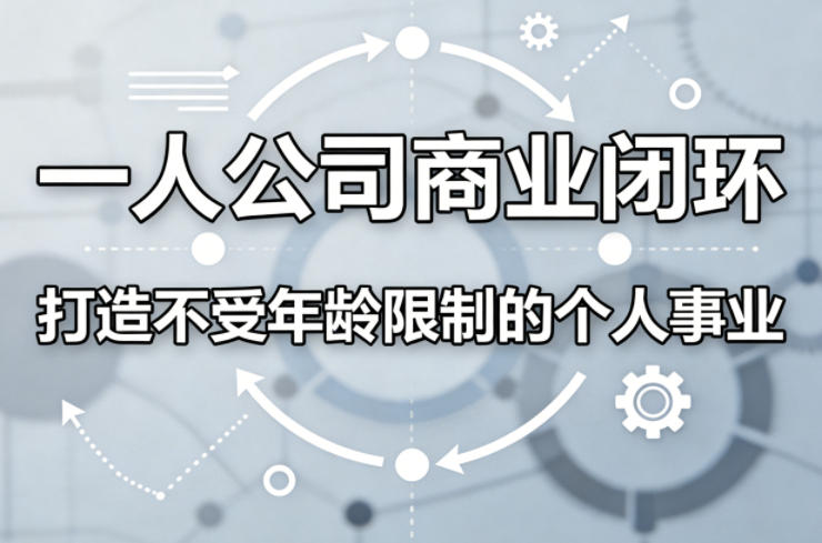一人公司商业闭环，打造一份不受年龄限制的个人事业-极光库