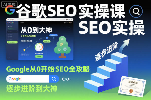 谷歌SEO实操课，Google从0开始SEO全攻略，逐步进阶到大神(更新26年)-极光库