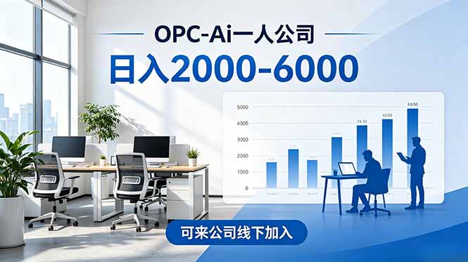 2026创业新风口—OPC一人公司模式震撼首发!日收益2000-6000+,项目绿色长久,安全稳健,合…-极光库
