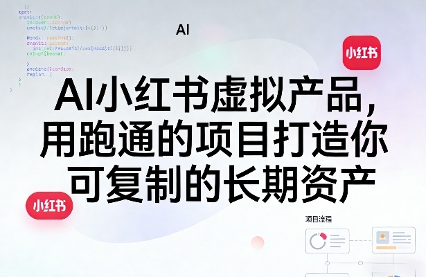 AI小红书虚拟产品,用跑通的项目打造你可复制的长期资产(更新)-极光库