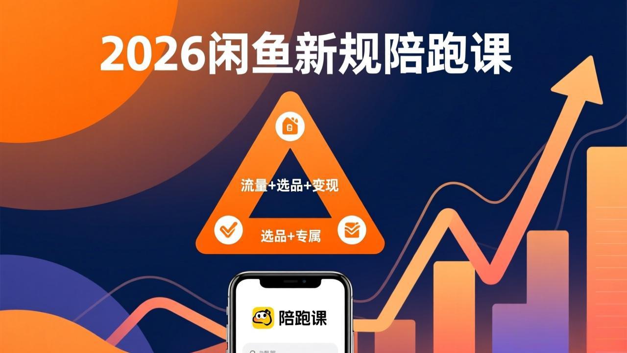 2026闲鱼高阶陪跑课全新上线，带你吃透新规玩转选品流量，从零搭建稳定变现盈利体系-极光库
