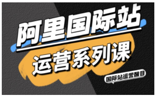 阿里国际站运营系列课,涵盖精准引流、直通车与全站推实战SOP,搭配AI效率工具包与高阶增长玩法-极光库