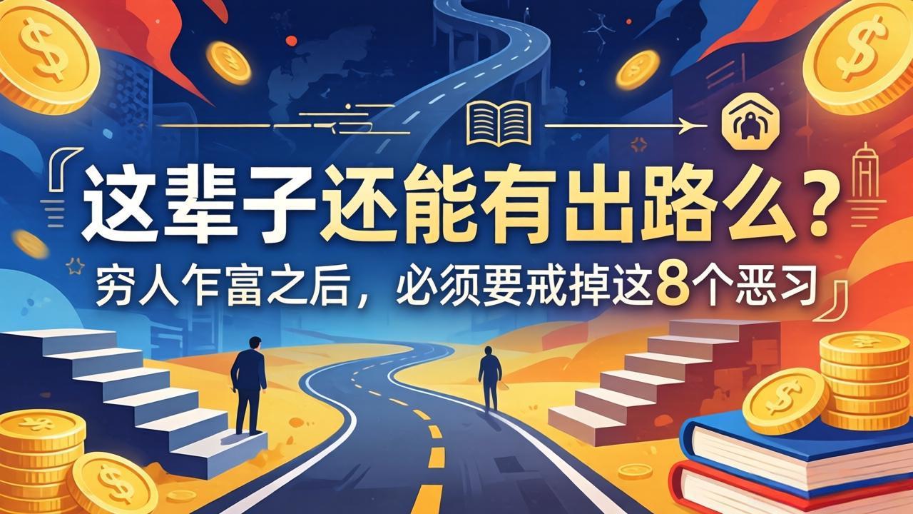 关于人生两篇付费文章【这辈子还能有出路么？】【穷人乍富之后，必须要戒掉这8个恶习】-极光库
