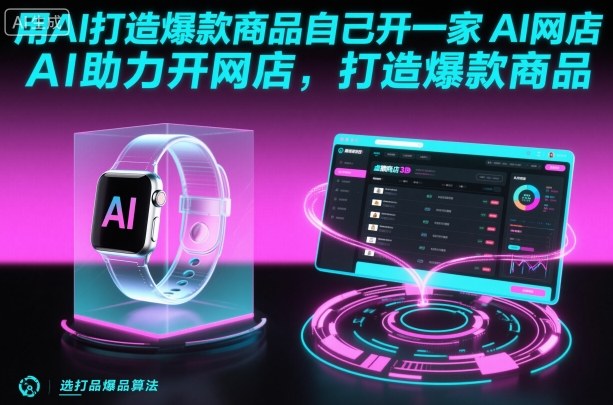 用AI打造爆款商品自己开一家AI网店,AI助力开网店,打造爆款商品-极光库