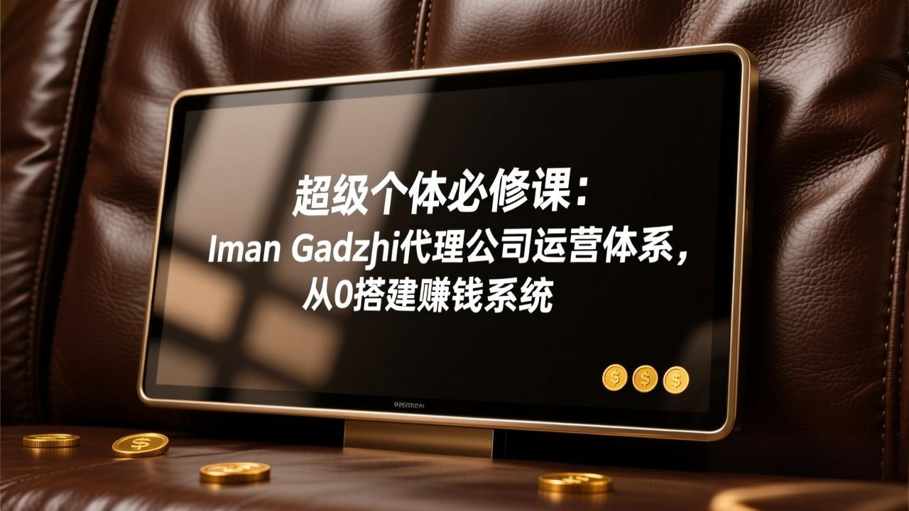 超级个体必修课：Iman Gadzhi代理公司运营体系，从0搭建赚钱系统-极光库