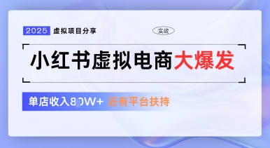 小红书虚拟电商项目，平台大力免费流量扶持，低门槛1拖3玩法-AIPOD