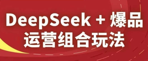 DeepSeek+爆品运营组合玩法，2025淘系精品课-AIPOD
