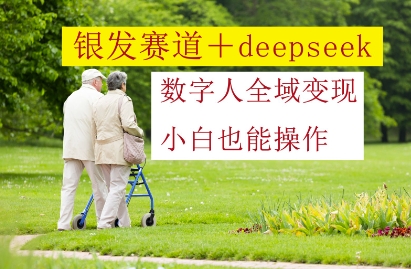 银发赛道+deepseek数字人全域变现，小白也能操作-AIPOD