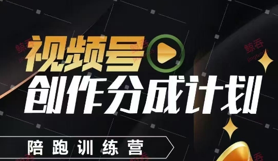 视频号创作分成计划陪跑训练营，手把手教会你如何制作视频，细水长流型项目-AIPOD