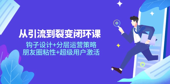 从引流到裂变闭环课：钩子设计+分层运营策略，朋友圈粘性+超级用户激活-AIPOD