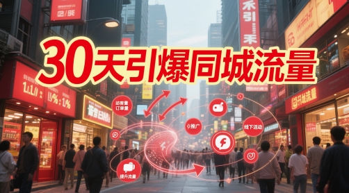 30天引爆同城流量：团购篇 认知篇 流量篇 来客篇 达人篇 老板人设IP篇 投流篇-亮剑学堂