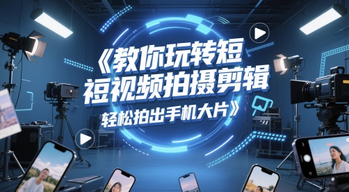 教你玩转短视频拍摄剪辑，轻松拍出手机大片-AIPOD