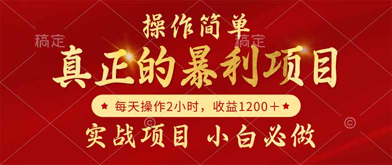 真正的暴利项目，操作简单，每天收益1200＋，自己做老板-AIPOD