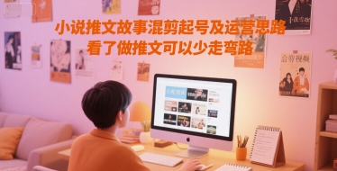 小说推文故事混剪起号及运营思路，看了做推文可以少走弯路-AIPOD