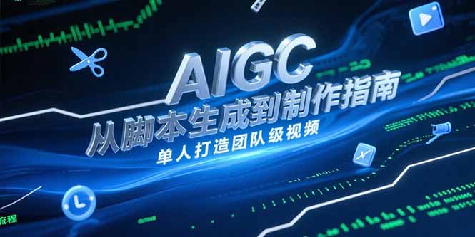 AIGC视频制作指南，从脚本生成到剪辑全流程，单人打造团队级视频-AIPOD