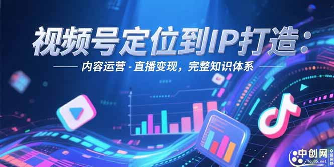 视频号定位到IP打造：账号搭建-内容运营-直播变现，完整知识体系-AIPOD