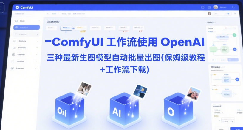 ComfyUI 工作流使用 OpenAI 三种最新生图模型自动批量出图(保姆级教程+工作流下载)-AIPOD
