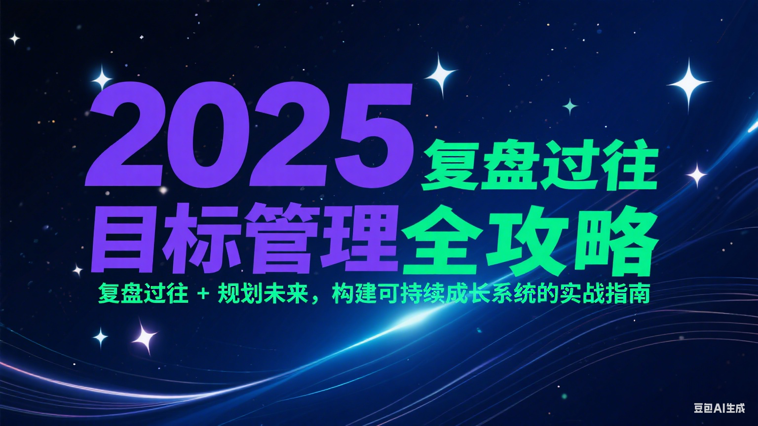 2025目标管理全攻略：复盘过往 + 规划未来，构建可持续成长系统的实战指南-AIPOD