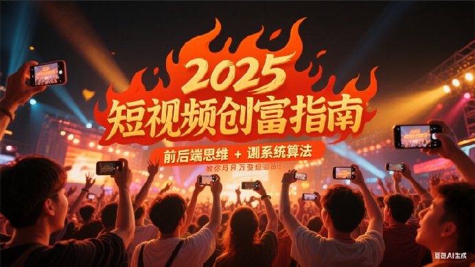 2025短视频创富指南，前后端思维 + 系统算法，教你月入过万变现路径-AIPOD