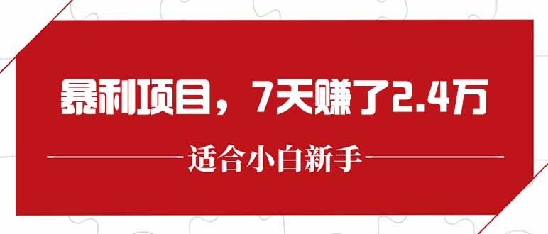 最新暴利项目，每单收益轻松在300以上，7天赚了2.4万-AIPOD