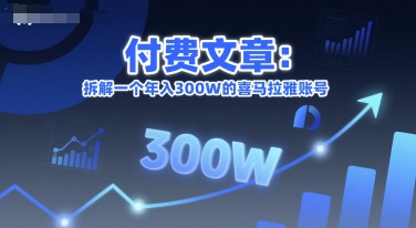 付费文章：拆解一个年入300W的喜马拉雅账号-AIPOD