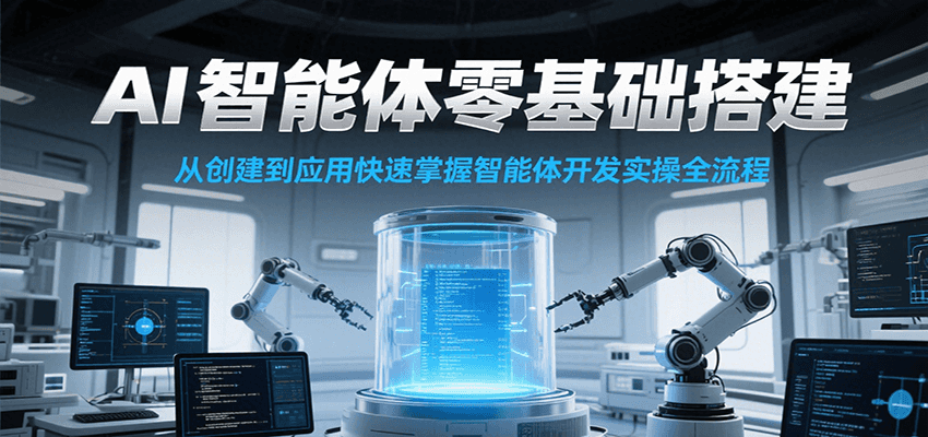 AI智能体零基础搭建实操课，从创建到应用快速掌握智能体开发全流程！-AIPOD