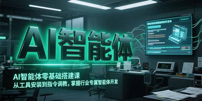 AI智能体零基础搭建课，从工具安装到指令调教，掌握行业专属智能体开发…-AIPOD